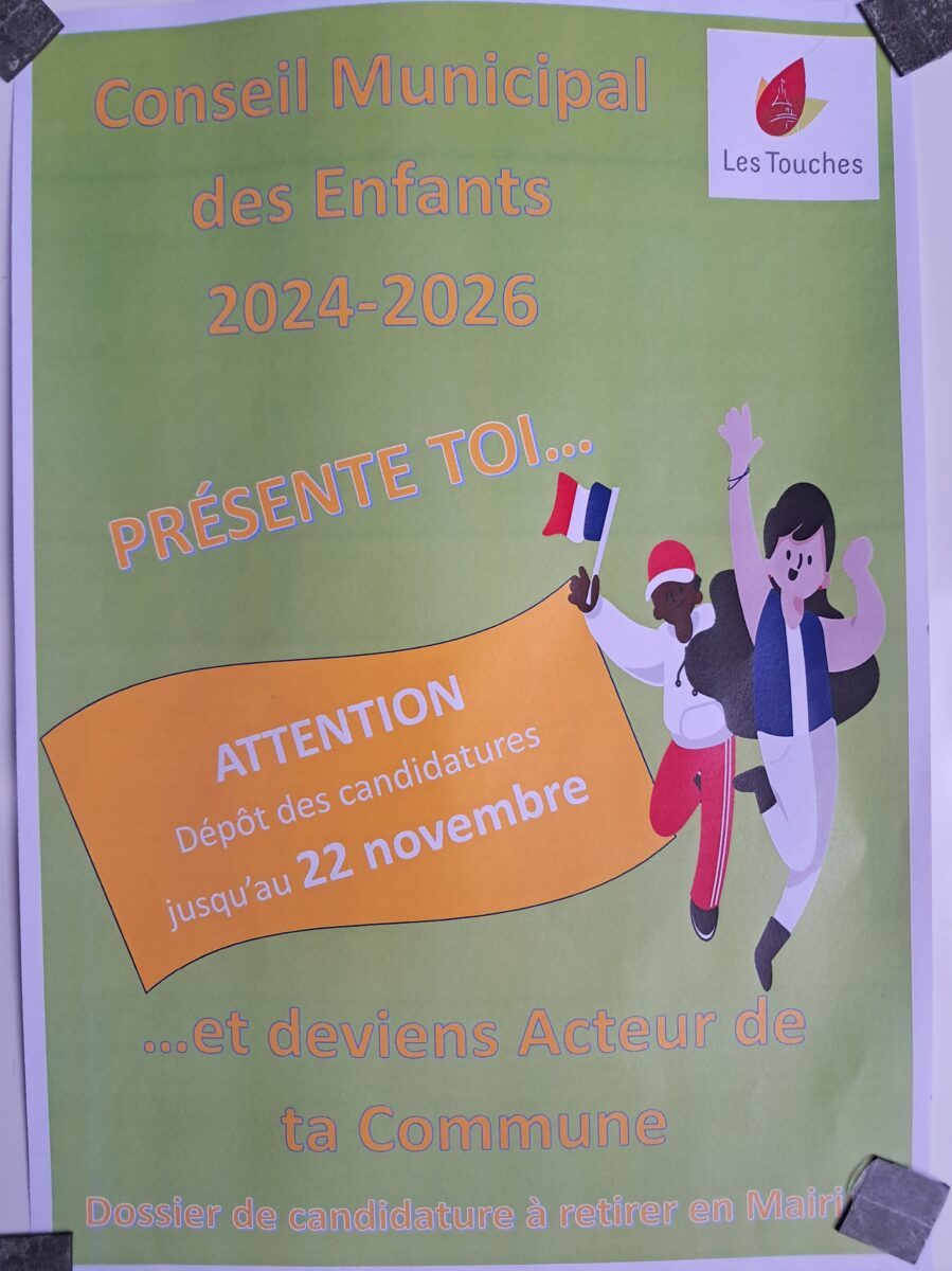 Le Conseil Municipal des enfants aux Touches